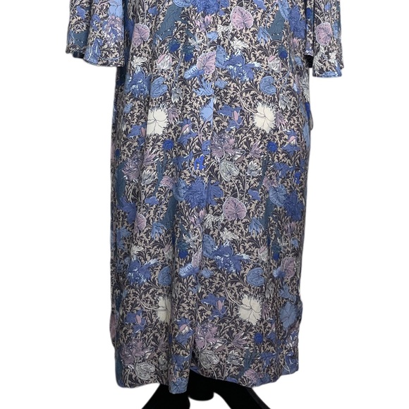 Zadig & Voltaire Rhona Wild Garden Floral Sz S Flutter Sleeves Midi Dress - Picture 4 of 12